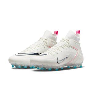 Nike Alpha Huarache 8 Elite LAX White Hyper Pink Mens Size 9.5 CW4440-116 No Lid